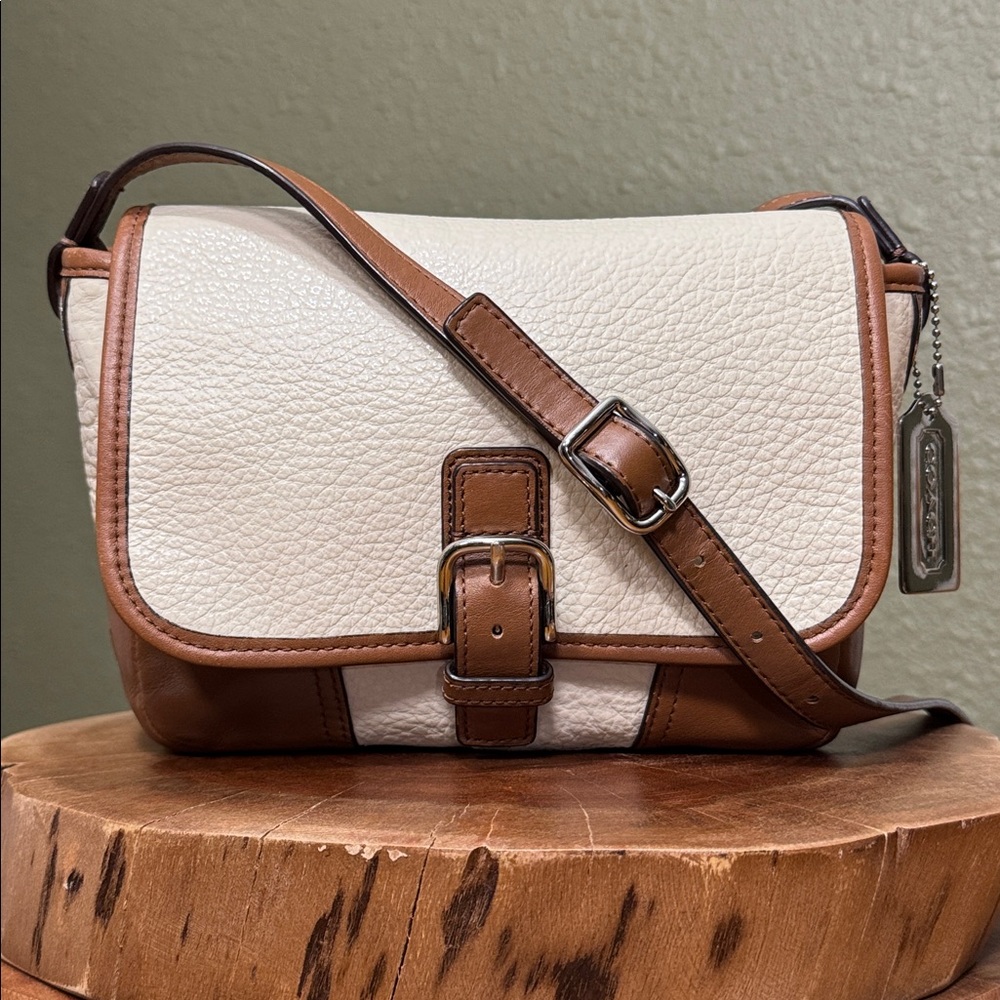 RARE COLOR COACH HADLEY LUXE GRAIN LEATHER FIELD BAG - Picture 2 of 13